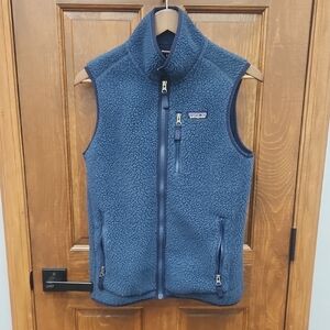 Patagonia Blue Fleece Vest Outdoor Layering Essential